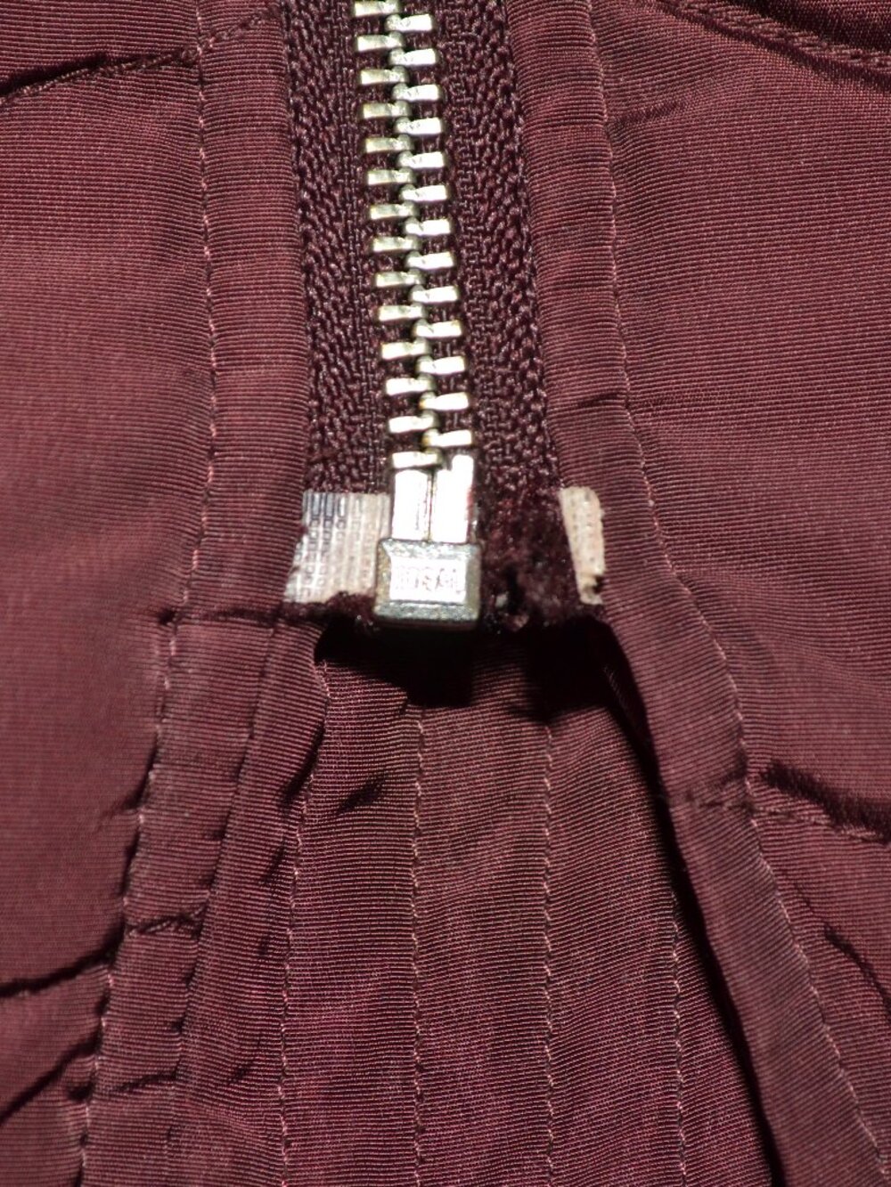 Express Maroon Belted Long Puffer Coat w Detachable Faux Fur Hood sz Small - Picture 11 of 13